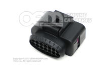 Lapos érintkezőház érintkezőreteszelő mechanizmussal csatlakozóelem kábelköteg injektorokhoz 6X0973717 (3)