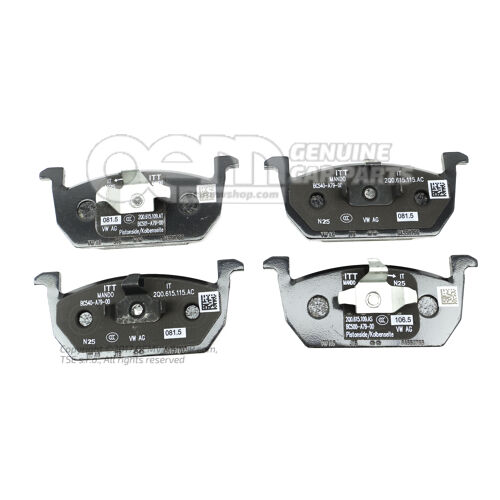 1 db fékbetét készlet 276X24MM tárcsafékhez 2Q0698151R