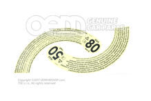 Pótkerék matrica 3AA010006C