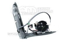 Külső tükörház szatén fekete 1T1857508M 9B9