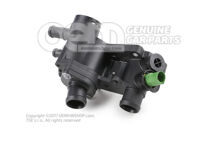 Hűtőfolyadék-szabályozó ház 032121111BB (1)