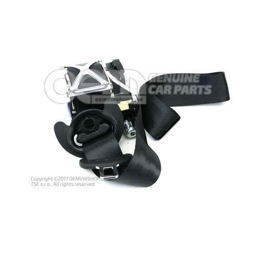 Hárompontos automata ülés fekete Volkswagen Polo Hatchback 6R 6R3857705B RAA