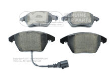 1 készlet: fékbetétek kopásjelzővel tárcsafékhez 3C0698151K (1)