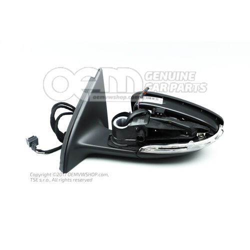 Külső tükörház szatén fekete Volkswagen Passat 3C 4 motion 3AB857507F 9B9