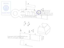 Oldalablak függöny Volkswagen Campmob. (Typ2/Transnp./LT) 701070404E