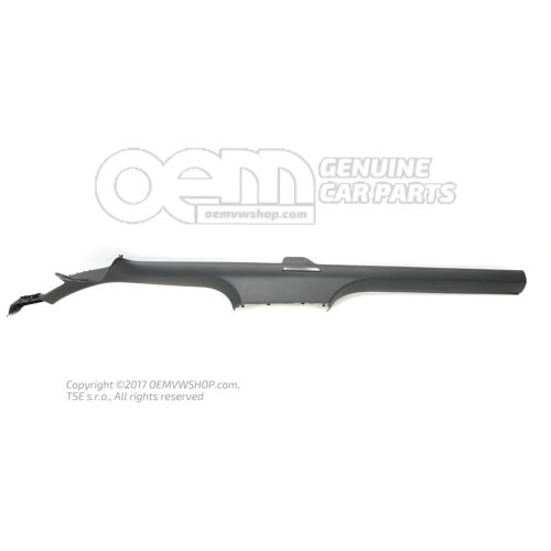Küszöbléc, szatén fekete 3V0853372A 9B9