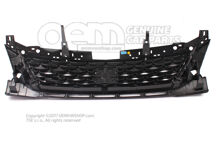 Hűtőrács szatén fekete Seat Leon 5F 5F0853654K 9B9 (1)