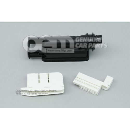 Lapos érintkezőház érintkezőreteszelő mechanizmussal, csatlakozóelem a-oszlop 3Q0972702
