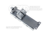 Elektromos ablakemelő kapcsoló szatén fekete 6Y0959857  01C