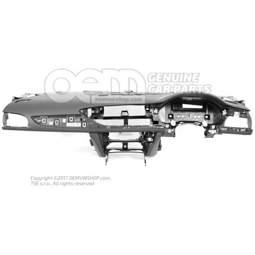 Műszerfal légcsatorna lélekkel (fekete) 4G2857001B 24A