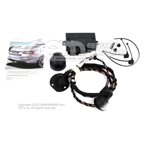 Kábelkészlet aljzattal az utánfutó üzemeltetéséhez 3V0055204F