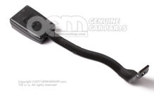 Övretesz szatén fekete/tűzpiros 5P0857755J QVZ