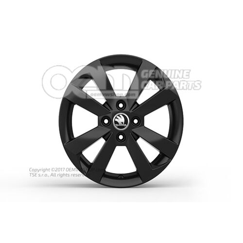 Alumínium felni fekete metál Skoda Citigo 1S 1ST071495G FL8