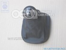 Sebességváltó gomb csomagtartóval a sebességváltó karhoz (bőr) fekete/orbitkék 1J0711113A HCC