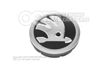 Hub sapka, fekete/króm 5E0601151  FOD