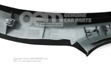 A-oszlop díszítő soul (fekete) Audi TT/TTS Coupe/Roadster 8N 8N8867231A 15F (2)