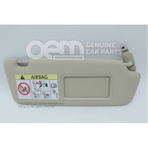 Napellenző tükörrel és pashmina bézs borítással 8V0857552R QM6