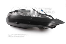 A visszapillantó tükör háza szatén fekete 3CN857508M 9B9 (2)