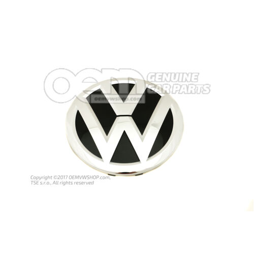 VW jel fekete magasfényű/polírozott króm 7N0853600A FOD