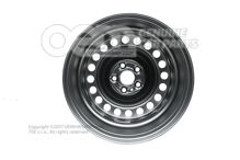 Acél felni Rally fekete 2H0601027J 03C (4)