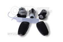 1 készlet: zárhenger ajtókilincshez és gyújtáskapcsolóhoz 8P0898375K