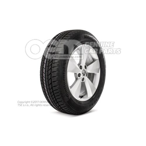 Komplett téli kerék 17"-os alumínium felni hólánchoz alkalmas Diamond ezüst 565073627A 8Z8