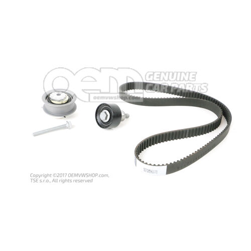 Repair kit for toothed belt with tensioning roller 04E198119A