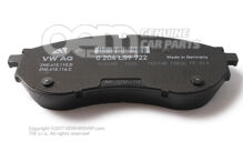 1 készlet fékbetét tárcsafékhez 2N0698151B (2)