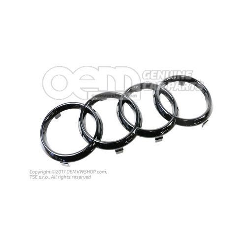 AUDI embléma fekete-fényes 8J0853605B T94