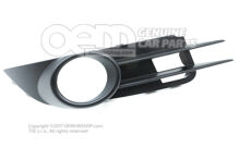 Záróelem szatén fekete Volkswagen Touran 1T 1T0853950  9B9