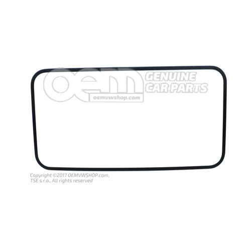 Keret tolótető nyíláshoz szatén fekete 8D0867561A 01C