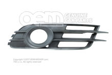 Rács szatén fekete Audi A6/S6/Avant/Quattro 4G 4G0807682A 9B9