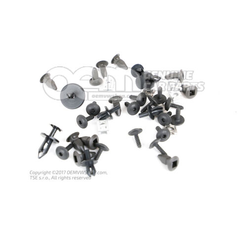 készlet rögzítőelemek a kerékház béléshez 8P0098629A