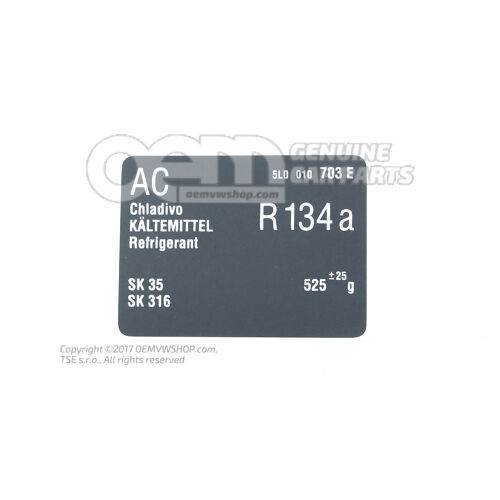 "ac" matrica 5L0010703E