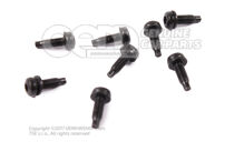 Hatlapfejű, ovális fejű csavar (kombi) M5X16 N  90728702