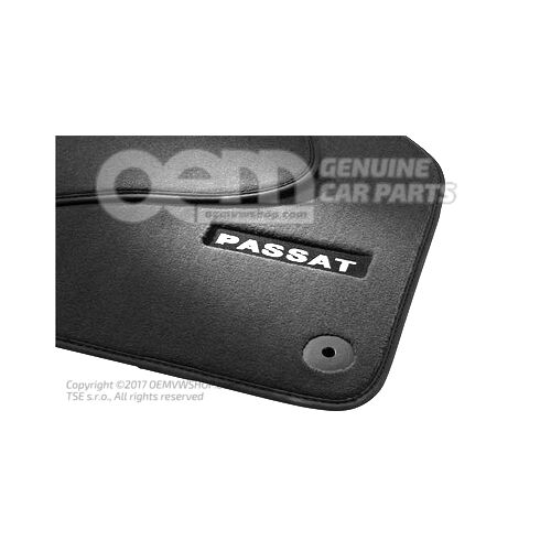 1 garnitúra lábtörlő (textil) fekete Volkswagen Passat 3C 4 motion 3AB061270  WGK