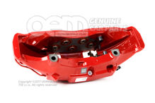 4J3615123E Audi e-tron GT red Caliper without brake pads for vehicles with ceramic brake disc pads size 420x40mm front left (3)