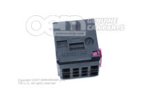 LAPOS CSATLAKOZÓ HÁZ kiegészítő érintkezőretesszel 1J0937743 (1)