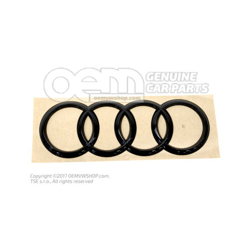 AUDI embléma fekete-fényes 8U0853742B T94