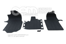 1 szett minden időjáráshoz használható lábszőnyeg, titánfekete 7C2061502A 82V