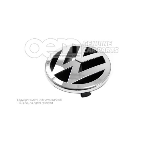 VW embléma világos króm/antracit 3D7853600  MQH