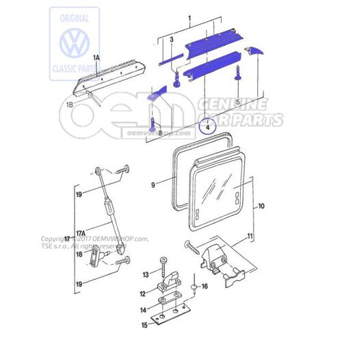 Strip Volkswagen Campmobil LT 7E 281070407A