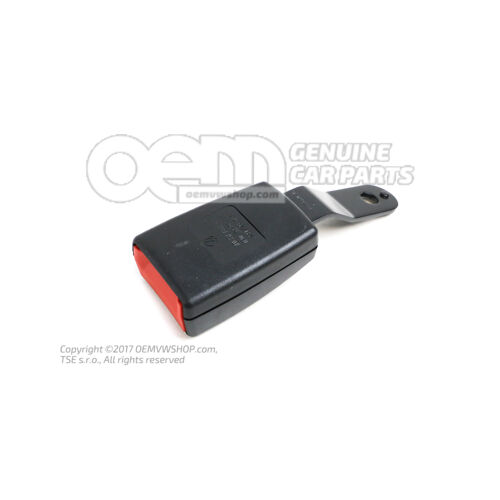 Nyomógombos csat 2 személyes pad üléshez szatén fekete/tűzpiros 7E0857739B QVZ