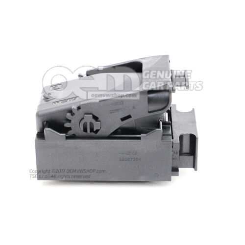 Lapos érintkezőház érintkezőreteszelő mechanizmus csatlakozóelem motorvezérlő egységgel 4H0906235