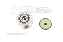 Leválasztó szíjtárcsa szabadonfutóval és sapkával a generátorhoz 04E903219E