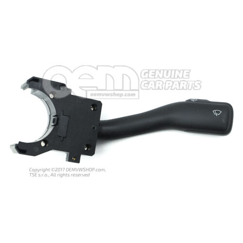 Kapcsoló ablaktörlő/mosó-törlő működéshez szatén fekete Skoda Octavia 1U 8L0953503  01C