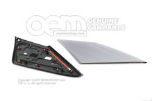 1 db dísztárcsa a C-oszlop platinaszürke Audi Q2 81-hez 81A071350  1RR (2)