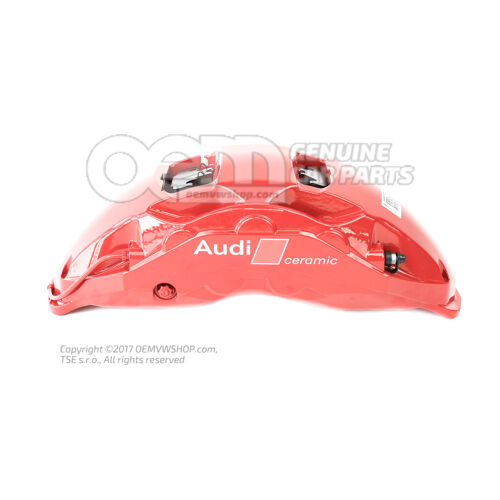 Audi RSQ8 red Calliper without brake pads for vehicles with ceramic brake disc pads size 440x40mm right