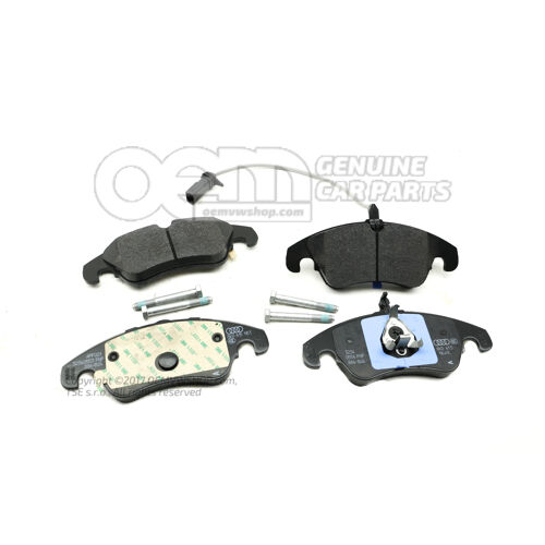 1 készlet: fékbetétek kopásjelzővel tárcsafékhez Audi Q5 8R 8K0698151Q