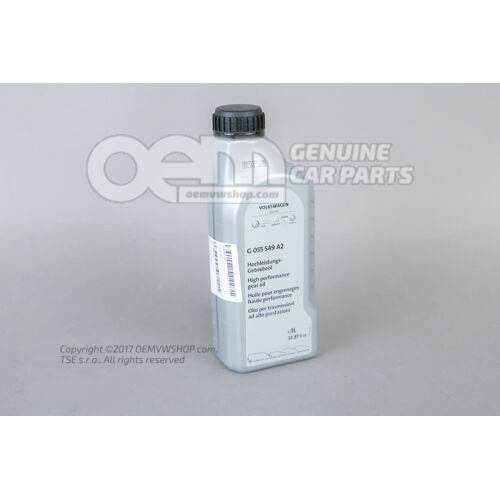 Sebességváltó olaj MTF (Manual Transmission Fluid) Megjegyzés G  055549A2